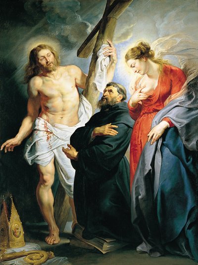 Saint Augustin entre le Christ et la Vierge - Pedro Pablo Rubens